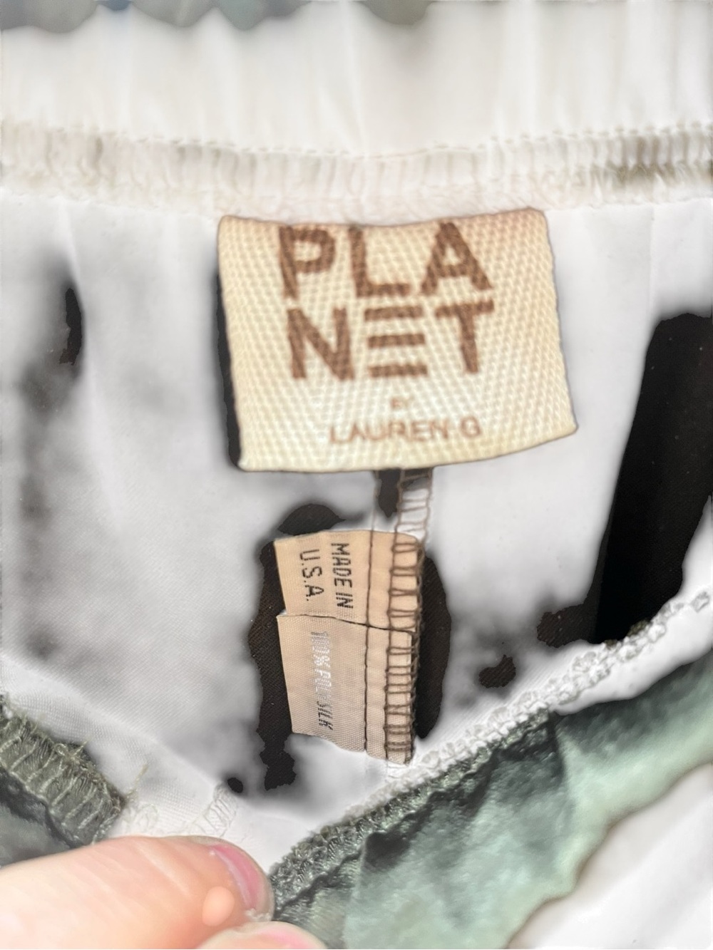 PLANET by Lauren G Poly Silk Lounge Jumpsuit Set (Pants and Blouse) - Picture 5 of 10